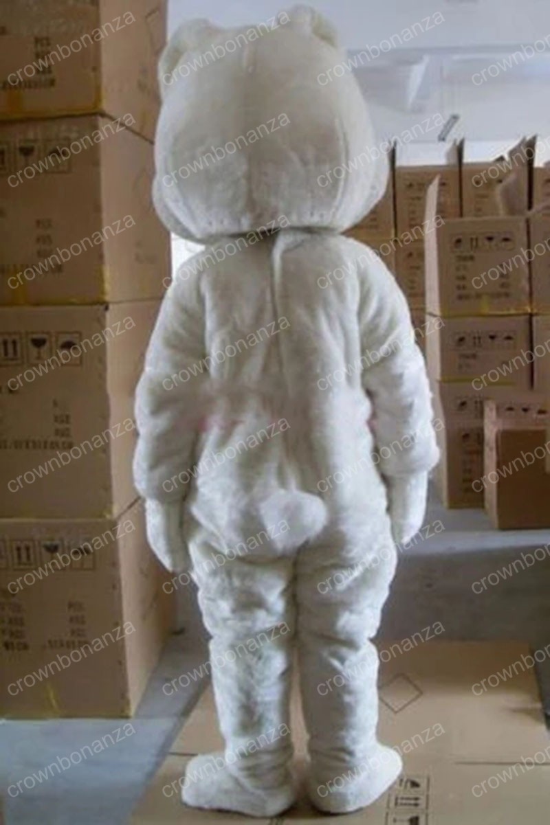 Halloween White Rabbit Mascot Costume Top quality Cartoon Character Outfits Adults Size Christmas Carnival Birthday Party Outdoor Outfit