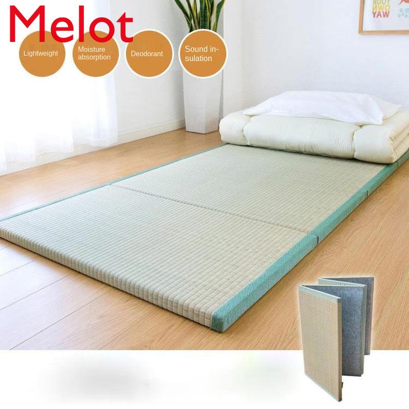 

Japanese Traditional Tatami Mattress Mat Rectangle Large Foldable Floor Straw Mat For Yoga Sleeping Tatami Flooring