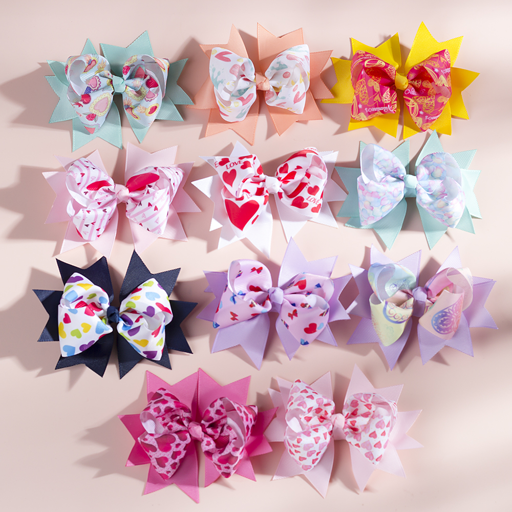 Baby Barrettes bow Girls Hair clips accessories Heart print bowknot Clip Kids Grosgrain Ribbon Dots Hairpins for toddler KFJ93, 11 colors
Baby Barrettes bow Girls Hair clips accessories Heart print bowknot Clip Kids Grosgrain Ribbon Dots Hairpins for toddler KFJ93, 11 colors