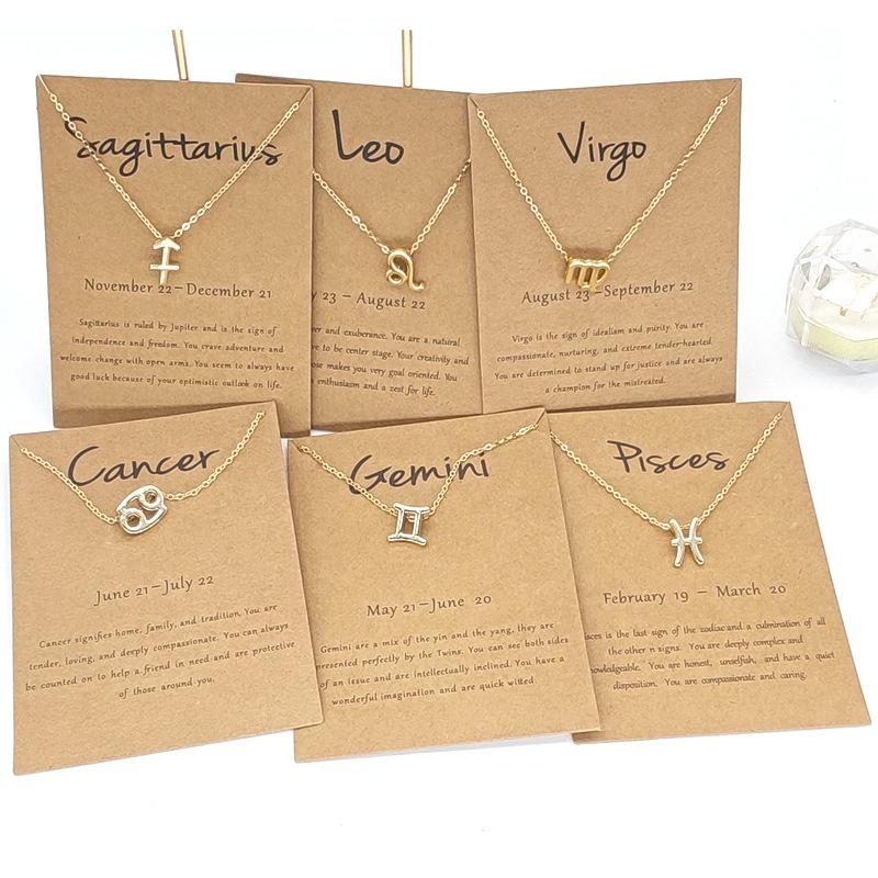 Pendant Necklaces Zodiac For Women Girl Libra Capricorn Scorpio Sagittarius Necklace Gifts Message Card Constellation Jewelry
Pendant Necklaces Zodiac For Women Girl Libra Capricorn Scorpio Sagittarius Necklace Gifts Message Card Constellation Jewelry