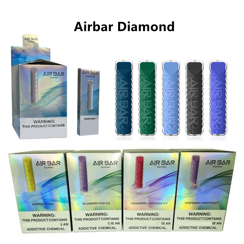 Air Bar Diamond Disposable E cigarettes 500 Puffs Vape Pen Device Kit 380mAh Battery 1.8ml Pre Filled Cartridge Vaporizer Vapor bang puff xtra
Air Bar Diamond Disposable E cigarettes 500 Puffs Vape Pen Device Kit 380mAh Battery 1.8ml Pre Filled Cartridge Vaporizer Vapor bang puff xtra