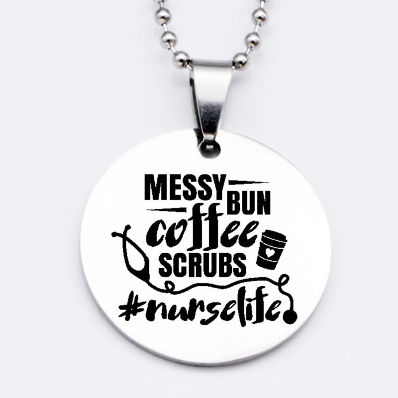 Earrings & Necklace 2021 Creativity Rornd Letter Keychain Messy Bun, Coffee Scrubs, Nurselife Accept Drop YP6134, Silver
Earrings & Necklace 2021 Creativity Rornd Letter Keychain Messy Bun, Coffee Scrubs, Nurselife Accept Drop YP6134, Silver