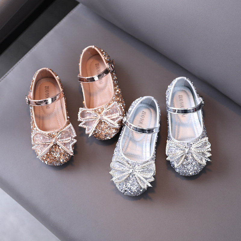 Girls single shoes 2021 spring new children' shoes wholesale Korean version of the water drill bow children princess shoes, Black;grey
Girls single shoes 2021 spring new children' shoes wholesale Korean version of the water drill bow children princess shoes, Black;grey