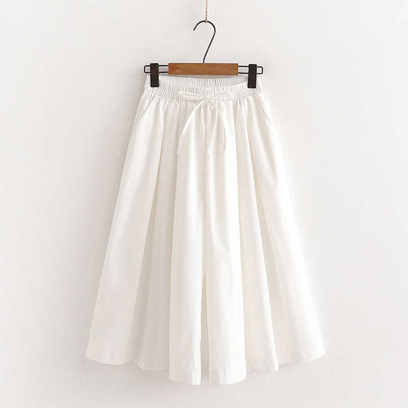 TIGENA Loose Wide Leg s Pants Women Summer Casual Solid All-match Trousers Calf-length High Waist Female 211115