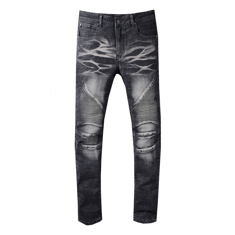 2021 New Men's Male Trousers Autumn and Winter Me's Black Unique Wash Knee Folds Slim-fit Jeans Motorcycle Denim Pants Zpwx
2021 New Men's Male Trousers Autumn and Winter Me's Black Unique Wash Knee Folds Slim-fit Jeans Motorcycle Denim Pants Zpwx