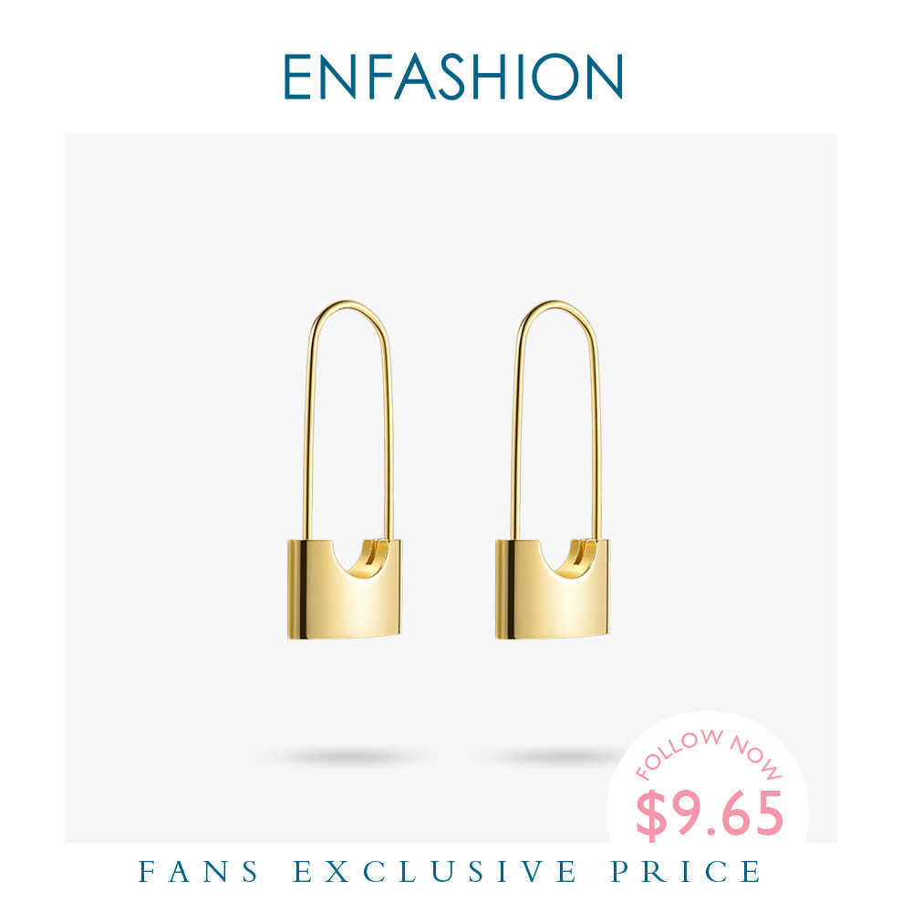 ENFASHION Wholesale Lock Drop Earrings For Women Gold Color Stainless Steel Dangle Earings Fashion Jewelry Gifts Brinco E5282 210624