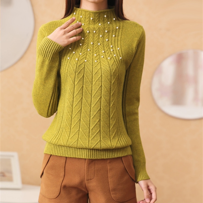 new autumnwinter allmatch slim sweater women outerwear turtleneck women sweater T200319