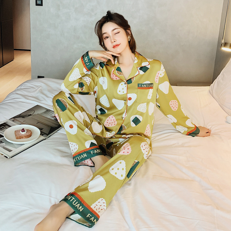 Sweet 2pcs Printing Pajamas Young Lady Poe From Nightwear Occasionally a Collar House Clothes Shirt & Blouse Lk9j, Yellow
Sweet 2pcs Printing Pajamas Young Lady Poe From Nightwear Occasionally a Collar House Clothes Shirt & Blouse Lk9j, Yellow