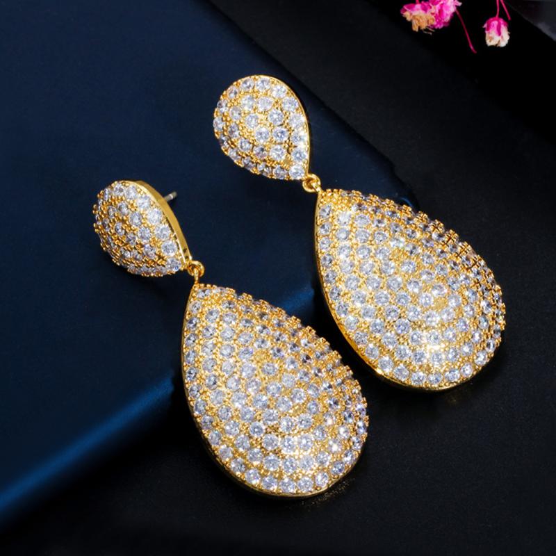 Dangle & Chandelier ThreeGraces Luxury Micro Paved Cubic Zirconia Dubai Gold Big Drop Earrings For Women Banquet Dinner Party Jewelry ER371, Silver
Dangle & Chandelier ThreeGraces Luxury Micro Paved Cubic Zirconia Dubai Gold Big Drop Earrings For Women Banquet Dinner Party Jewelry ER371, Silver