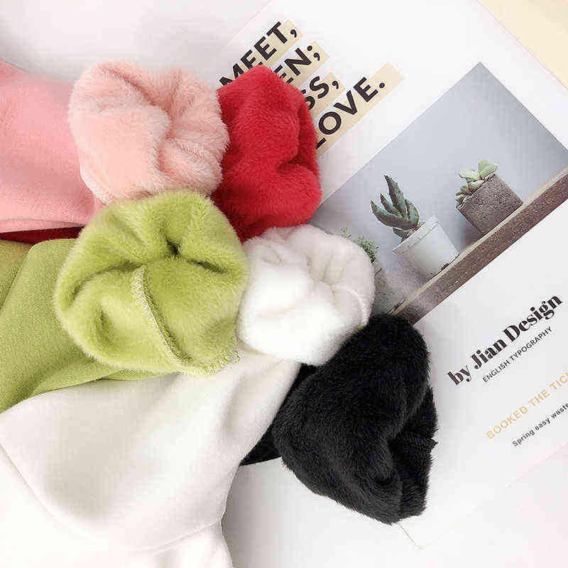 Autumn Winter Sweatshirt Boys Girls Children Thicken Pullover Top Fashion Korean Hoodie Letter tops girls 211110