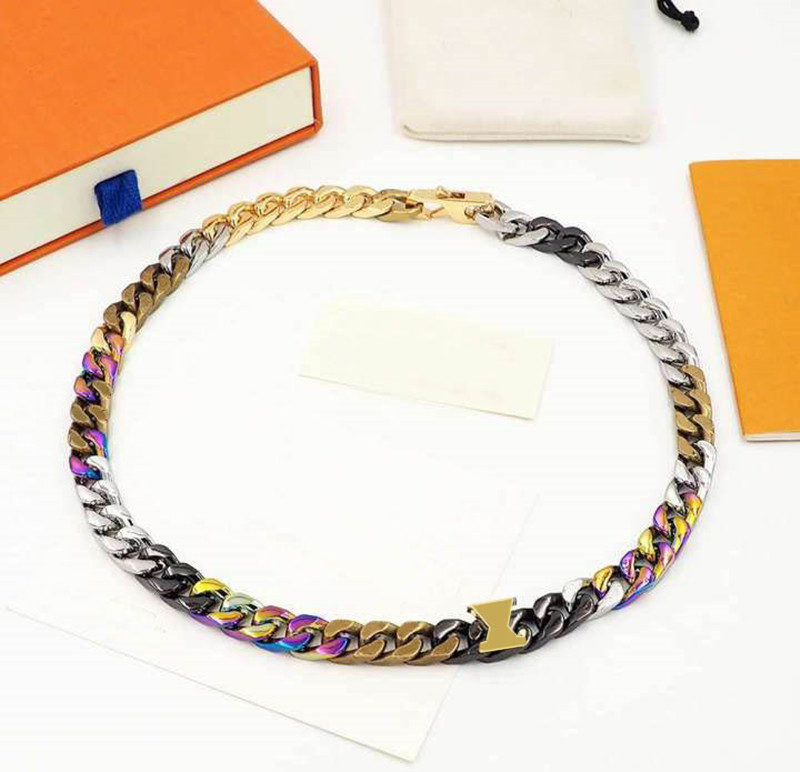 Fashion Necklace Chains Unisex Necklaces Bracelet for Man Woman Jewelry Adjust 8 Color High Quality