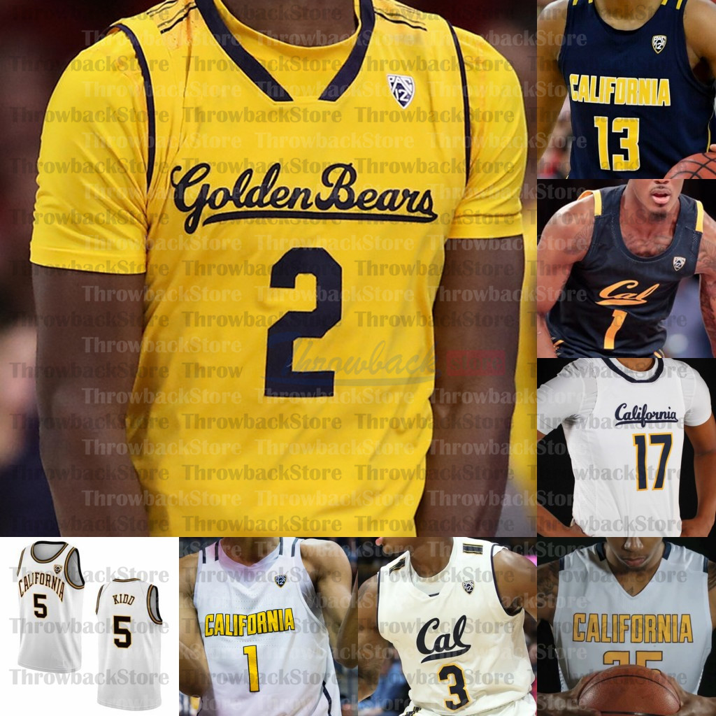 Custom California Golden Bears Basketball jerseys Brown Jason Kidd Bradley Austin South Anticevich Abdur-Rahim Johnson Anderson Crabbe, White iv
Custom California Golden Bears Basketball jerseys Brown Jason Kidd Bradley Austin South Anticevich Abdur-Rahim Johnson Anderson Crabbe, White iv