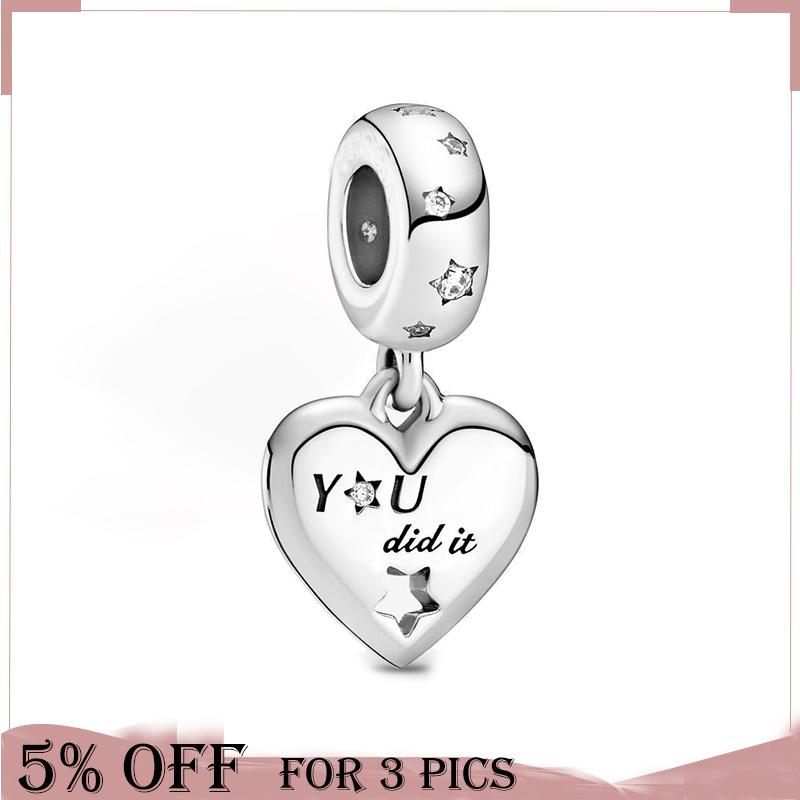 Other Spring 925 Sterling Silver Bead Congratulations Heart & Stars Dangle Charms Fit Original Bracelets Women Jewelry Gift
Other Spring 925 Sterling Silver Bead Congratulations Heart & Stars Dangle Charms Fit Original Bracelets Women Jewelry Gift