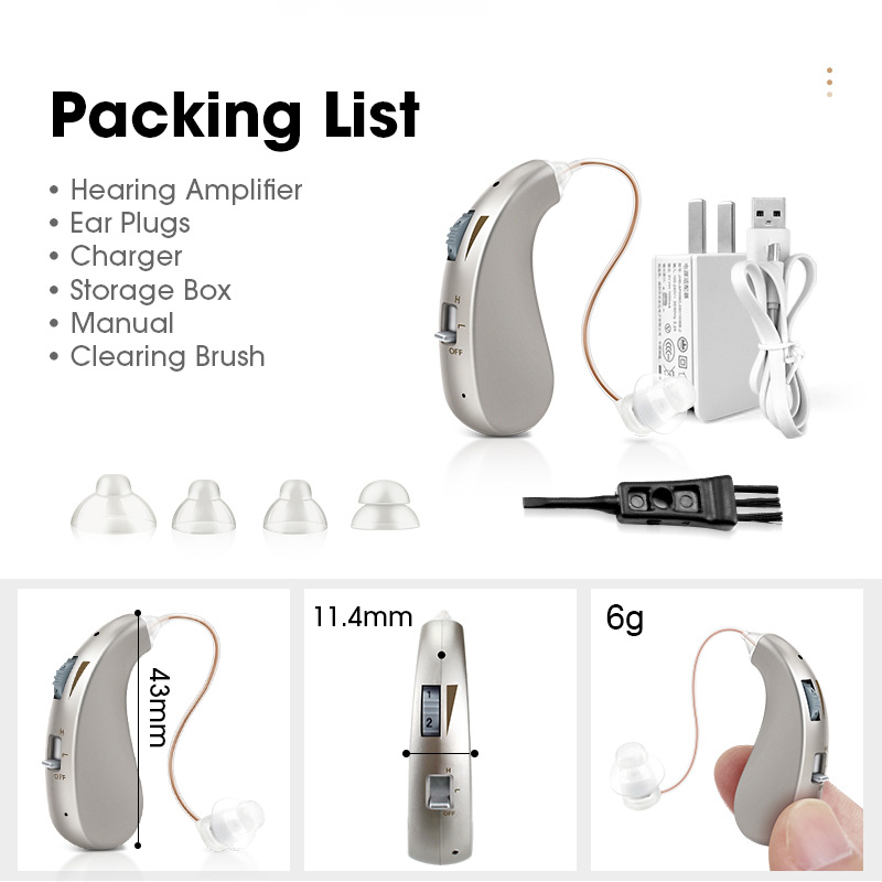 Mini Hearing Aid Invisible Wireless Intelligent Digital Noise Reduction Sound Audio AmplifierSuitable For Any Ear Deaf-AidScouts
Mini Hearing Aid Invisible Wireless Intelligent Digital Noise Reduction Sound Audio AmplifierSuitable For Any Ear Deaf-AidScouts