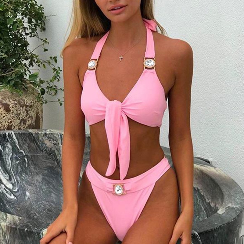 Summer Sexy Sleeveless Bow Bandage Tops Diamonds Two Piece Set Women Bikini Swimwear MJ056 210525, Fuchsia
Summer Sexy Sleeveless Bow Bandage Tops Diamonds Two Piece Set Women Bikini Swimwear MJ056 210525, Fuchsia