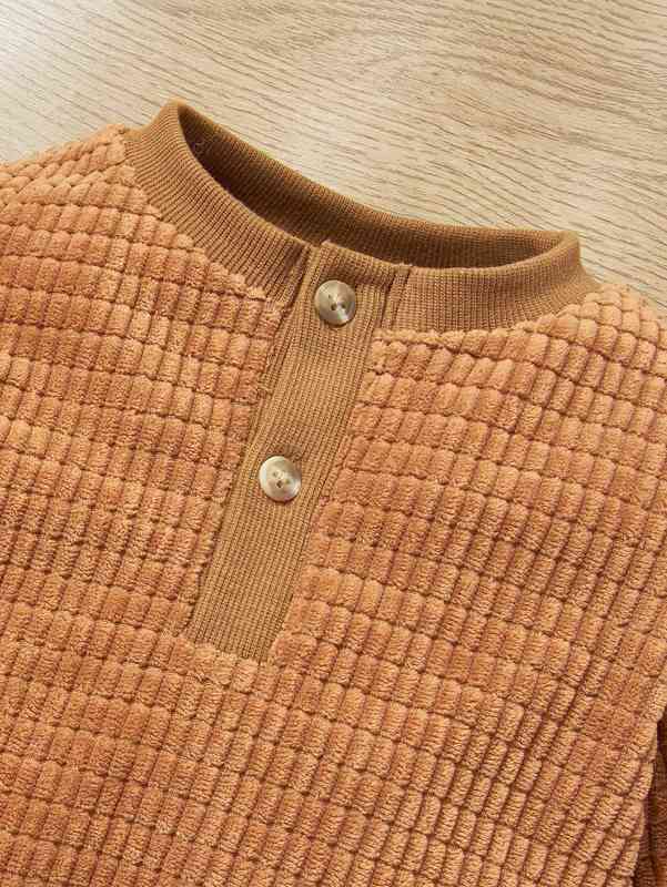 Baby Half Button Corduroy Pullover SHE