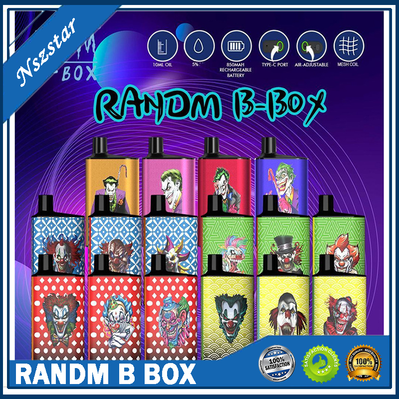 RANDM B-Box Disposable Vape Box E Cigarettes 5000 Puffs Mesh Coil Airflow Control Charging Port 850mAh Rechargeable Battery Wholesale
RANDM B-Box Disposable Vape Box E Cigarettes 5000 Puffs Mesh Coil Airflow Control Charging Port 850mAh Rechargeable Battery Wholesale