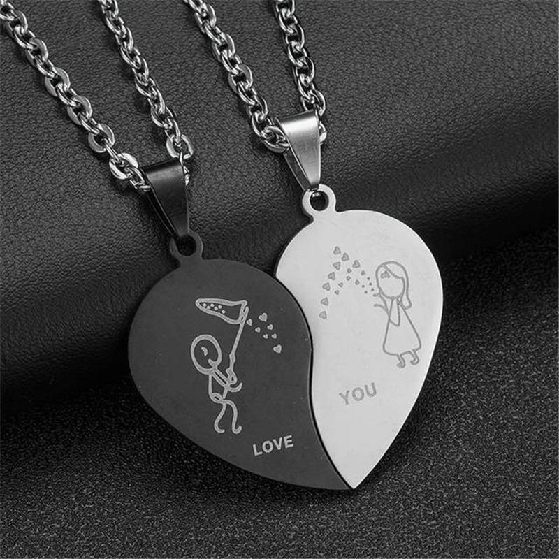 Pendant Necklaces ORZTOON Necklace Stainless Steel Women Men Couple Black White Personality Simplicity Trendy Famale Jewelry
Pendant Necklaces ORZTOON Necklace Stainless Steel Women Men Couple Black White Personality Simplicity Trendy Famale Jewelry