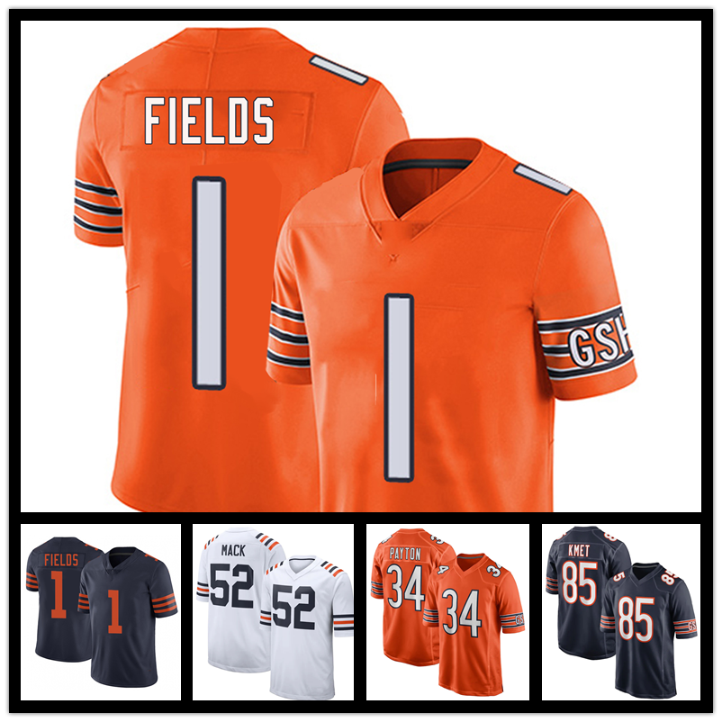 Chicago Bears 1 Justin Fields American football Jersey 52 Khalil Mack 9 Nick Foles 32 David Montgomery 34 Walter Payton 85 Cole Kmet 12 Allen Robinson 11 Darnell Mooney, Mens-xiongdui
Chicago Bears 1 Justin Fields American football Jersey 52 Khalil Mack 9 Nick Foles 32 David Montgomery 34 Walter Payton 85 Cole Kmet 12 Allen Robinson 11 Darnell Mooney, Mens-xiongdui