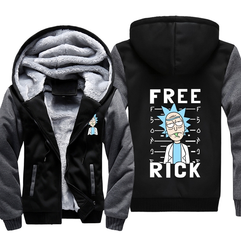 Kpop Rick and Morty boy, Black