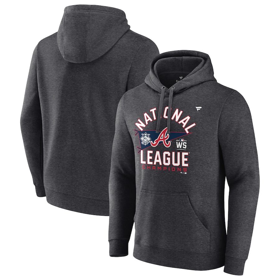 Atlanta Fanatics Branded 2021 Braves National League Champions Locker Room Pullover Hoodie Heathered Charcoal
Atlanta Fanatics Branded 2021 Braves National League Champions Locker Room Pullover Hoodie Heathered Charcoal