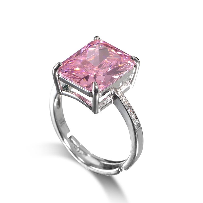 Cluster Rings Princess Square Shape Pink Cubic Zircon Female Adjustable Ring Wedding Party Promise Love High Quality Women Bridal Jewelry, Golden;silver
Cluster Rings Princess Square Shape Pink Cubic Zircon Female Adjustable Ring Wedding Party Promise Love High Quality Women Bridal Jewelry, Golden;silver