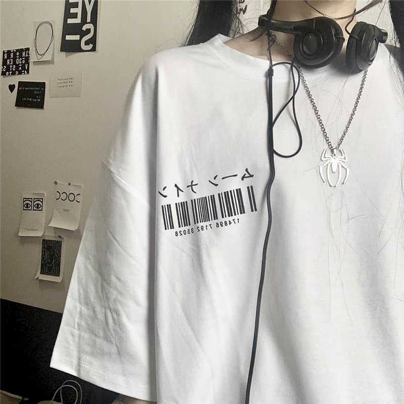 Short T Shirt Women Tshirt Butterfly Short-sleeved T-shirt Students Korean Bf Windclothes Trend Punk Goth Clothes Y2k Top 210720