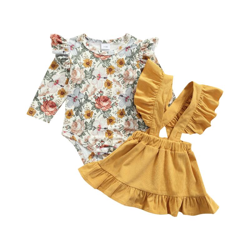 Clothing Sets 0-18M Baby Girl Clothes Set Born Infant Girls Vintage Floral Ruffle Romper Skirts Overalls Autumn Outfits, White
Clothing Sets 0-18M Baby Girl Clothes Set Born Infant Girls Vintage Floral Ruffle Romper Skirts Overalls Autumn Outfits, White