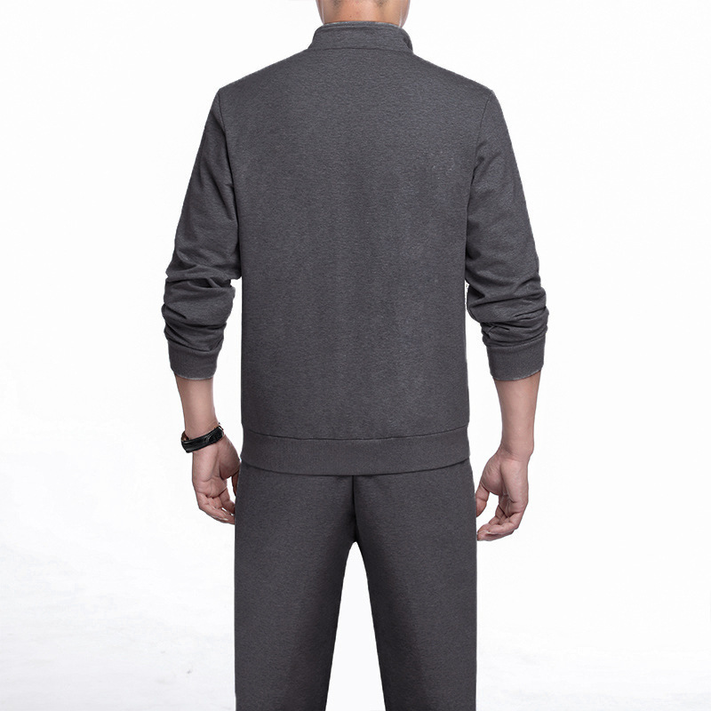 Men's Set Pant Hoodies Male Jogger Thick Loose Youth Two Piece Suit Fashion Mens Clothing Spring Casual Solid MOOWNUC 201210