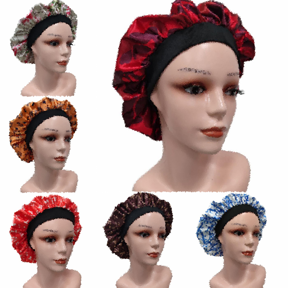 14colors Women Letters Monogram Pattern Satin Shower Caps Luxury Brand Designer Wide-brimmed Sleeping Hat Night Sleep Bonnet Nightcap Stretch Wide Brim Tinted, #1
14colors Women Letters Monogram Pattern Satin Shower Caps Luxury Brand Designer Wide-brimmed Sleeping Hat Night Sleep Bonnet Nightcap Stretch Wide Brim Tinted, #1
