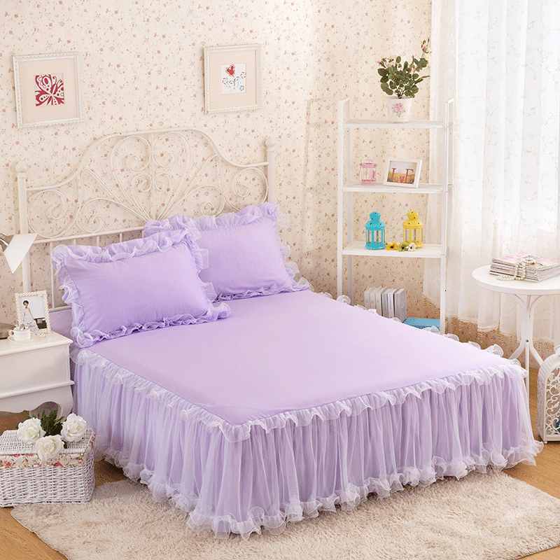 Bed Skirt White/Pink/Purple Lace Princess ding King Queen Solid Color 1/3pcs spreads For Girls Sheet Set Pillowcases DFSX, 1# packing bag
Bed Skirt White/Pink/Purple Lace Princess ding King Queen Solid Color 1/3pcs spreads For Girls Sheet Set Pillowcases DFSX, 1# packing bag