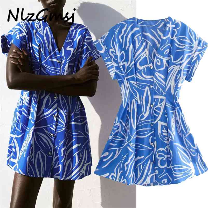 Dres Fashion Graffiti Print Summer Mini Short Sleeve V Neck Blue Vestido Chic A Line es 05 210628, As picture
Dres Fashion Graffiti Print Summer Mini Short Sleeve V Neck Blue Vestido Chic A Line es 05 210628, As picture