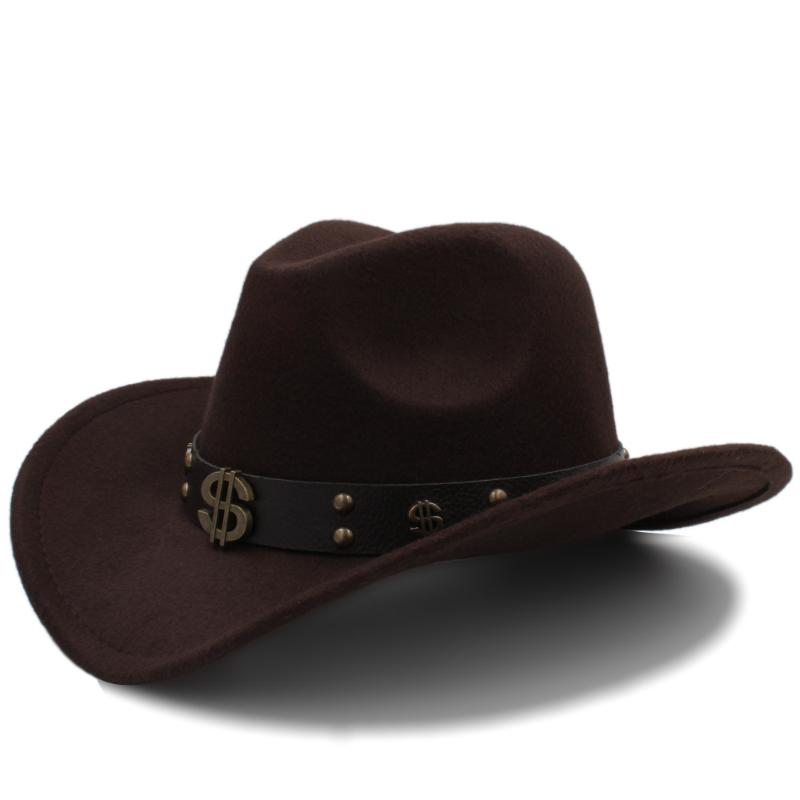 Cloches Women Men Wool Hollow Western Cowboy Hat R Gentleman Jazz Cappello Uomo Sombrero Hombre Montana Cap Size 56-58CM, Black
Cloches Women Men Wool Hollow Western Cowboy Hat R Gentleman Jazz Cappello Uomo Sombrero Hombre Montana Cap Size 56-58CM, Black