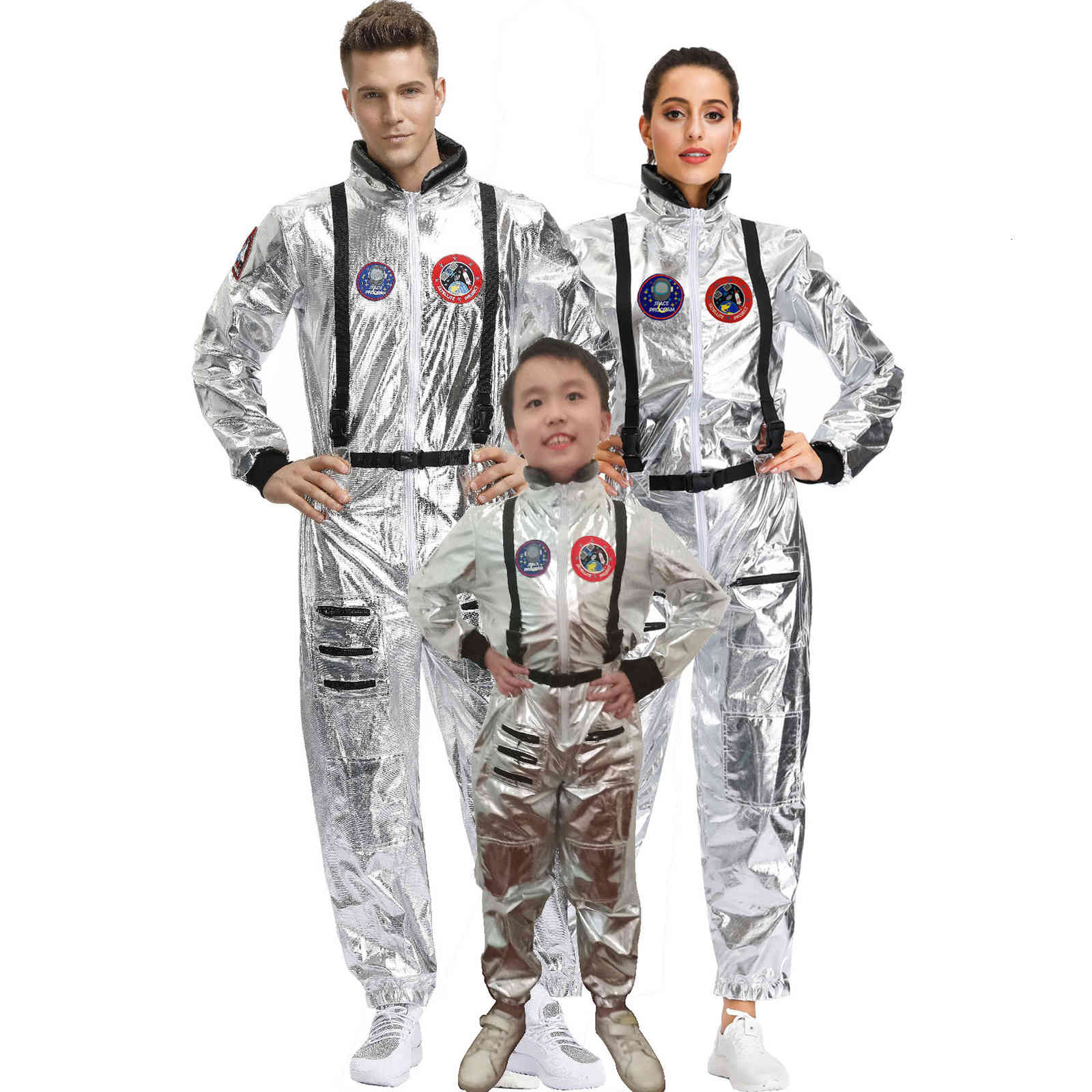 M-XL Halloween couple wandering earth same space costume uniform men's and women's astronaut stage, Child
M-XL Halloween couple wandering earth same space costume uniform men's and women's astronaut stage, Child