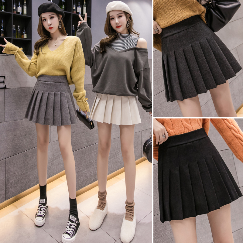 2021 New Autumn and Winter Wind a Word Pleated Show Thin Elastic Short of Tall Waist Female Cloth Bust Skirt Gxbx, Beige
2021 New Autumn and Winter Wind a Word Pleated Show Thin Elastic Short of Tall Waist Female Cloth Bust Skirt Gxbx, Beige