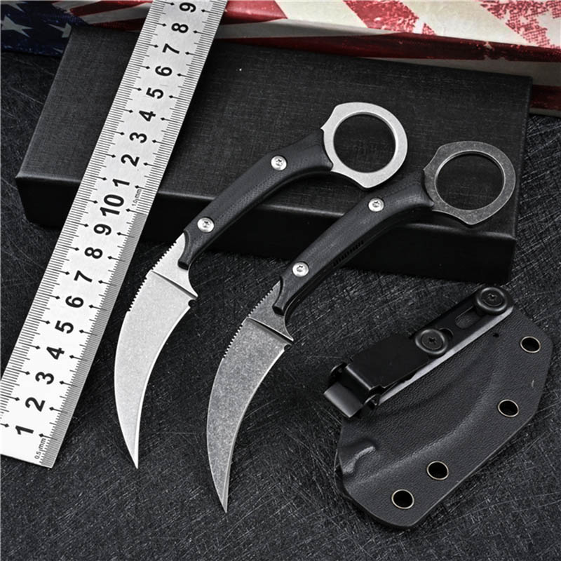 Basti Karambit D2 Fixed Blade Claw Knife Outdoor Camping Survival Self Defense Hunting CS GO Push Pocket Knives UT121 UT88 BM 3310 3400 4600 Godfather 920 EX10 Squid
Basti Karambit D2 Fixed Blade Claw Knife Outdoor Camping Survival Self Defense Hunting CS GO Push Pocket Knives UT121 UT88 BM 3310 3400 4600 Godfather 920 EX10 Squid