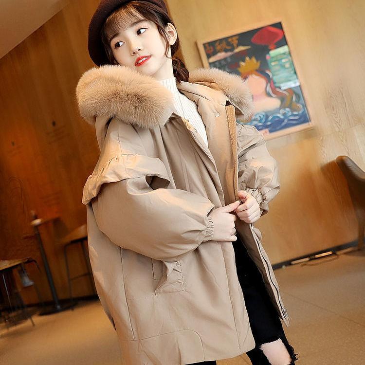 Down Coat Winter Girl Jacket Cotton- Padded Thick With Hoodie Kurtka Zimowa Damska Chic Veste Children Clothing Outerwear, Blue;gray
Down Coat Winter Girl Jacket Cotton- Padded Thick With Hoodie Kurtka Zimowa Damska Chic Veste Children Clothing Outerwear, Blue;gray