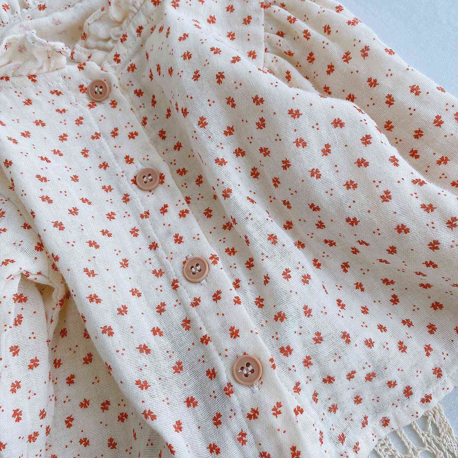 Plaid Shirt Autumn Baby Girl Floral Long-Sleeve Blouse toddler girl fall clothes girls blouse 210702