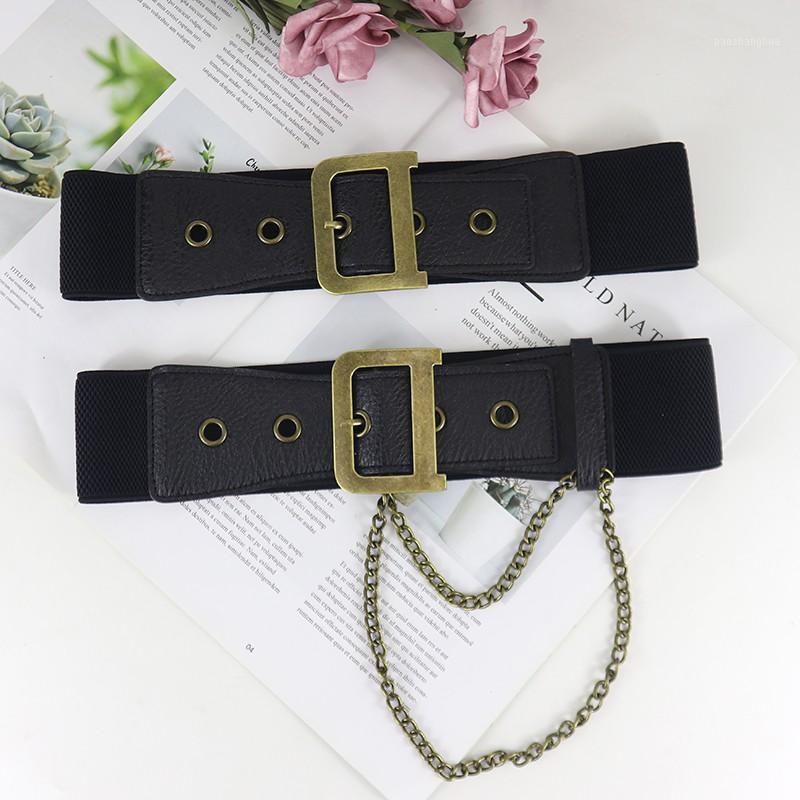 Belts Vintage Belt D Buckle Elastic Waist Adjust Freely Fashion Versatile Dress Decorative With Chain Casual, Black;brown
Belts Vintage Belt D Buckle Elastic Waist Adjust Freely Fashion Versatile Dress Decorative With Chain Casual, Black;brown