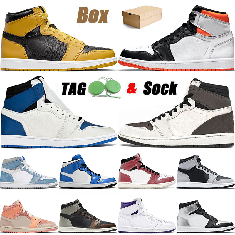 2021 Arrival High Basketball Shoes Pollen 1 1s Jumpman Men Women Electro Orange Cactus Jack Royal Lucky Green Dark Mocha Trainers Outdoor Sneakers, D15 white black 36-46 
2021 Arrival High Basketball Shoes Pollen 1 1s Jumpman Men Women Electro Orange Cactus Jack Royal Lucky Green Dark Mocha Trainers Outdoor Sneakers, D15 white black 36-46