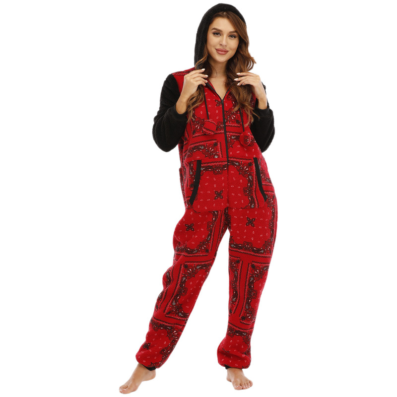2021 New European and American Cross-border Amazon Ladies Christmas Red Deer Hooded One-piece Pajamas Home Service, Blue;gray
2021 New European and American Cross-border Amazon Ladies Christmas Red Deer Hooded One-piece Pajamas Home Service, Blue;gray
