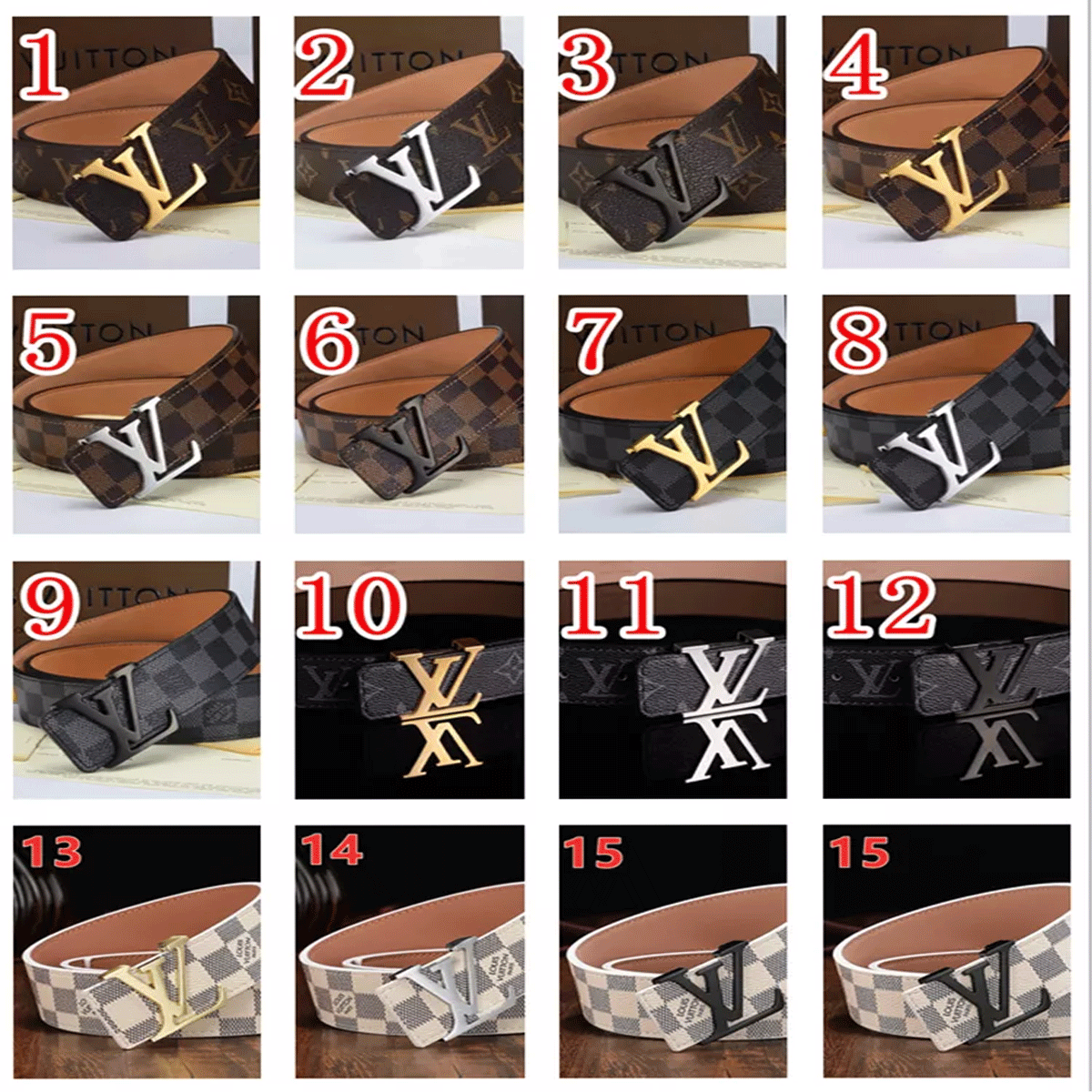 2021 LVLOUISVITTON VUTTON 2021 15 color Fashion Big buckle genuine leather belt belts men women high quality new mens belts AAAAA, Customize
2021 LVLOUISVITTON VUTTON 2021 15 color Fashion Big buckle genuine leather belt belts men women high quality new mens belts AAAAA, Customize