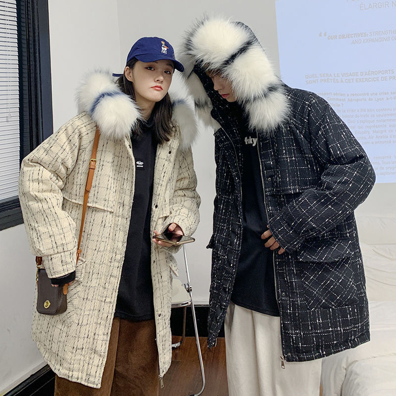 2021 New Winter Thick Plaid Men's Warmth Fashion Casual Fur Collar Hooded Men Overcoat Couple Oversize Coat Mens Clothes I8gu, Milky white
2021 New Winter Thick Plaid Men's Warmth Fashion Casual Fur Collar Hooded Men Overcoat Couple Oversize Coat Mens Clothes I8gu, Milky white