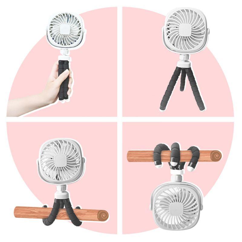 Stroller Parts & Accessories Mini Octopus Clip-on Desk Fan Portable 3 Speed Adjustable Flexible Air Cooler Rechargeable
Stroller Parts & Accessories Mini Octopus Clip-on Desk Fan Portable 3 Speed Adjustable Flexible Air Cooler Rechargeable