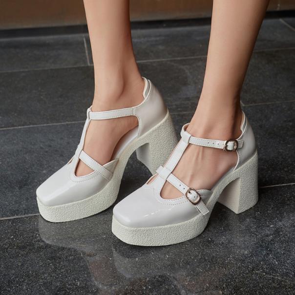 Dress Shoes Thick-heeled Hollow Sandals Women's Summer 2021 Waterproof Platform Retro Square Toe With Super High-heeled, Beige
Dress Shoes Thick-heeled Hollow Sandals Women's Summer 2021 Waterproof Platform Retro Square Toe With Super High-heeled, Beige