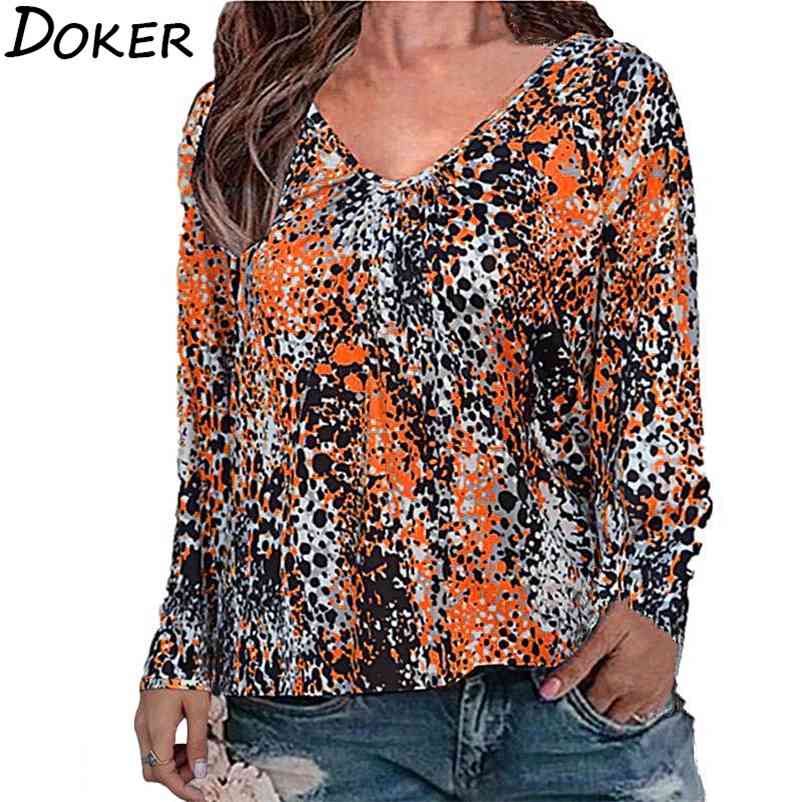Spring Print Blouse Womens Clothes Fashion V Neck Long Sleeve Plus Size Office Lady Shirts Casual Tops And Blouses Ropa Mujer 210604, Gray
Spring Print Blouse Womens Clothes Fashion V Neck Long Sleeve Plus Size Office Lady Shirts Casual Tops And Blouses Ropa Mujer 210604, Gray