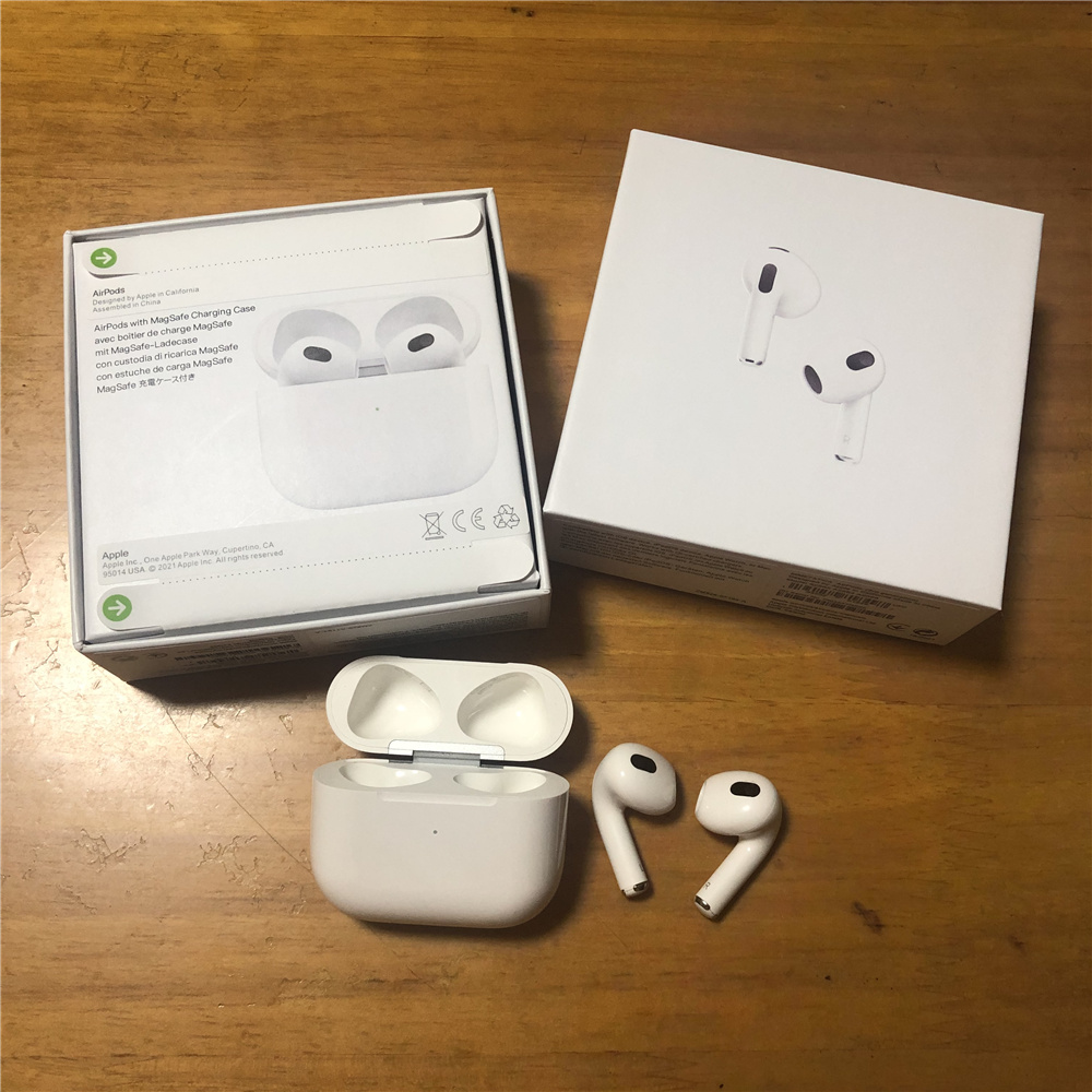 2021 Newest AirPods 3rd generation Wireless Earphone Earphones Air Gen 3 H1 Chip Transparency Metal Hing AirPods Pro AP3 Rename GPS TWS Blue
2021 Newest AirPods 3rd generation Wireless Earphone Earphones Air Gen 3 H1 Chip Transparency Metal Hing AirPods Pro AP3 Rename GPS TWS Blue