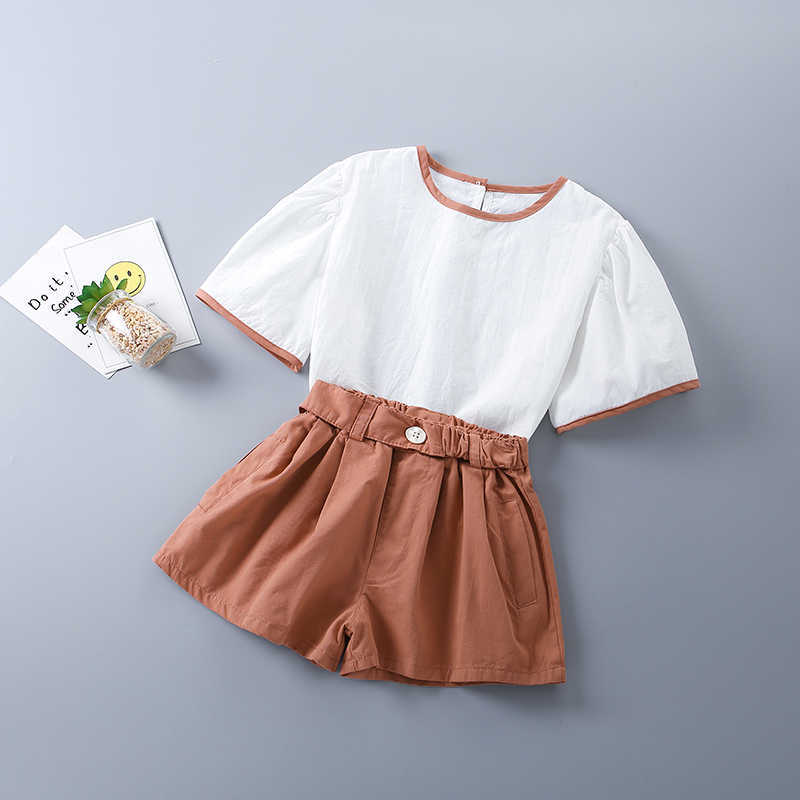 2-7 Years High Quality Summer Girl Clothing Set Fashion Casual Solid Shirt + Pants Kid Children Girls 210615, Orange
2-7 Years High Quality Summer Girl Clothing Set Fashion Casual Solid Shirt + Pants Kid Children Girls 210615, Orange