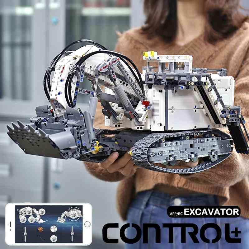MOULD KING 13130 APP RC High-Tech Car The MOC-1874 Terex RH400 Mining Excavator Set Kids Christmas Toys Building Block Brick X0503
MOULD KING 13130 APP RC High-Tech Car The MOC-1874 Terex RH400 Mining Excavator Set Kids Christmas Toys Building Block Brick X0503