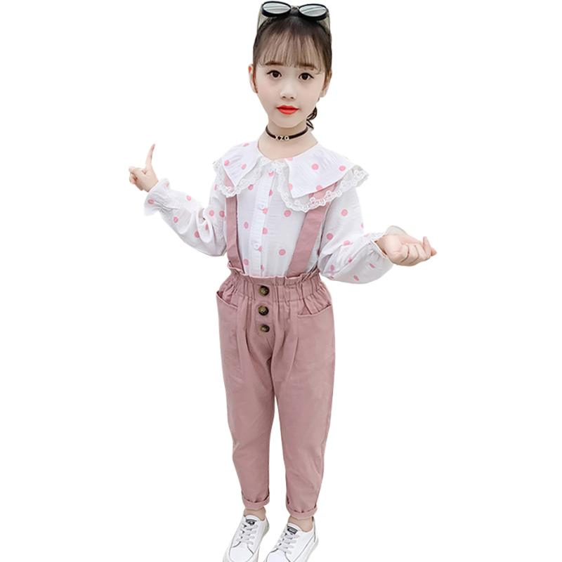 Clothes For Girls Lace Flower Costume For Girls Dot Blouse + Jumpsuit Clothes Set Casual Style School Tracksuit Kids, As picture
Clothes For Girls Lace Flower Costume For Girls Dot Blouse + Jumpsuit Clothes Set Casual Style School Tracksuit Kids, As picture